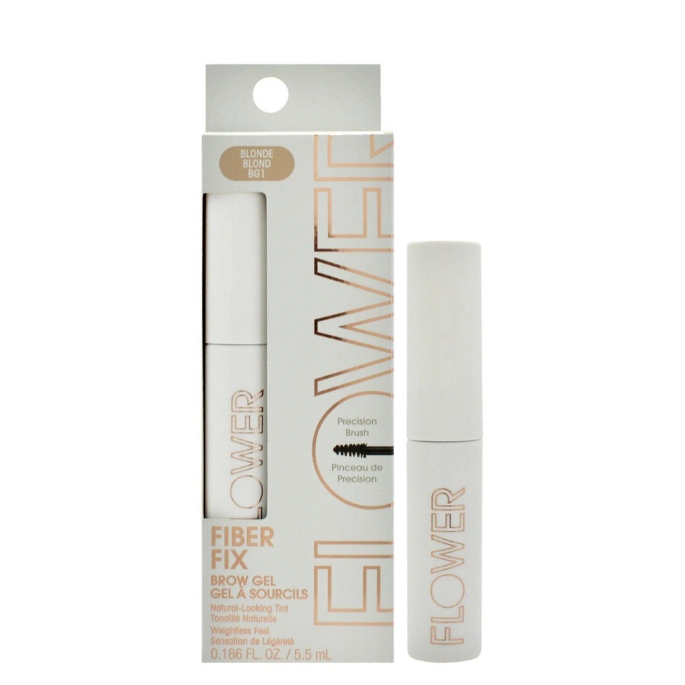 Fiber Fix Brow Gel - BG1 Blonde by Flower Beauty for Women - 0.186 oz New Sealed